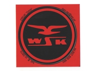 Naklejka WSK - 7 x 7cm czarno-czerwona
