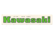 Naklejka KAWASAKI - 16,5 x 2,5cm zielona