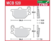 Klocki hamulcowe TRW-LUCAS MCB520 (FA061)