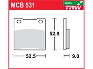 Klocki hamulcowe TRW-LUCAS MCB531 (FA063)