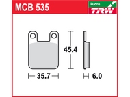 Klocki hamulcowe TRW-LUCAS MCB535 (FA115)