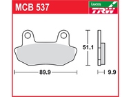 Klocki hamulcowe TRW-LUCAS MCB537 (FA090)