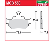 Klocki hamulcowe TRW-LUCAS MCB550 (FA106)