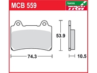 Klocki hamulcowe TRW-LUCAS MCB559 (FA123)