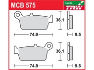 Klocki hamulcowe TRW-LUCAS MCB575 (FA131)