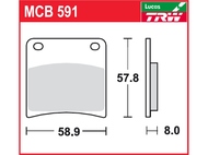 Klocki hamulcowe TRW-LUCAS MCB591 (FA146)