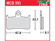 Klocki hamulcowe TRW-LUCAS MCB593 (FA187)