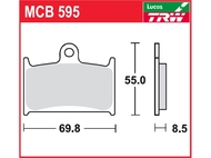 Klocki hamulcowe TRW-LUCAS MCB595 (FA236)
