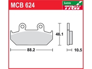 Klocki hamulcowe TRW-LUCAS MCB624 (FA124/2)