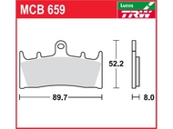 Klocki hamulcowe TRW-LUCAS MCB659 (FA188)