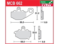 Klocki hamulcowe TRW-LUCAS MCB662 (FA192)