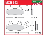 Klocki hamulcowe TRW-LUCAS MCB663 (FA197)