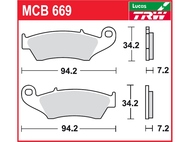 Klocki hamulcowe TRW-LUCAS MCB669 (FA185, FA389)