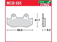 Klocki hamulcowe TRW-LUCAS MCB685 (FA411)
