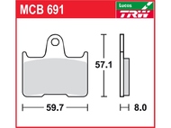 Klocki hamulcowe TRW-LUCAS MCB691 (FA254)