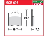 Klocki hamulcowe TRW-LUCAS MCB696 (FA193)