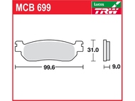 Klocki hamulcowe TRW-LUCAS MCB699 (FA275)