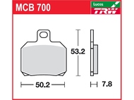 Klocki hamulcowe TRW-LUCAS MCB700 (FA266)