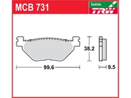 Klocki hamulcowe TRW-LUCAS MCB731 (FA319/2)