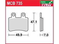 Klocki hamulcowe TRW-LUCAS MCB735 (FA350)