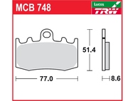 Klocki hamulcowe TRW-LUCAS MCB748 (FA335)