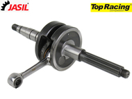 Wał korbowy KEEWAY, CPI, LONGJIA, ZIPP i inne chińskie skutery z silnikiem 2T - sworzeń 10mm, wielofrez Ø16,0mm 15 zębów, gruby stożek - TOP RACING, seria Std