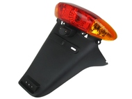 Lampa tylna LONGJIA Sharpy, ZIPP Quantum, ROMET 787, ROUTER Grande Lux, BARTON Huragan, MOTO VENTUS Modo, KINGWAY Fonero - pomarańczowe kierunki + błotnik tylny