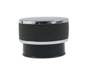 Filtr powietrza gąbkowy WALEC NISKI CHROM/SZARY - łącznik prosty ø50mm