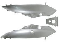 Osłona pod siedzenie KINROAD DELFIN, MOTOBI WILGA, ZIPP VAPOR, ROUTER BASSA (obudowa boczna, tylna) komplet, srebrna