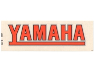 Naklejka YAMAHA - 17 x 6cm pomarańczowa