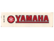 Naklejka YAMAHA - 11 x 2cm czerwono-czarno-srebrna