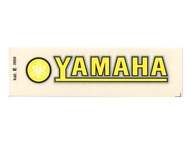 Naklejka YAMAHA - 11 x 2cm żółto-czarno-srebrna