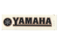 Naklejka YAMAHA - 11 x 2cm czarno-srebrno-złota