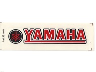 Naklejka YAMAHA - 11 x 2cm czerwono-biało-czarna