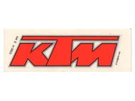 Naklejka KTM - 11,5 x 3,5cm pomarańczowa