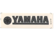 Naklejka YAMAHA - 11 x 2cm grafitowo-czarno-srebrna