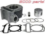 Cylinder GY6 125cm³ - KYMCO Agility R16, Agility City, Movie, Like, People 125 4T  i maxiskutery Romet, Barton, Junak, Zipp 125 cm3, Ø52,40mm, sworzeń 15mm
