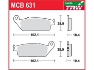 Klocki hamulcowe TRW-LUCAS MCB631 (FA608)