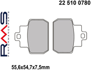 Klocki hamulcowe RMS 22 510 0780 (FA425, MCB782) - PIAGGIO Beverly, MP3, X8, X9, 