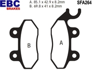 Klocki hamulcowe EBC SFA264 (MCB684)