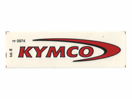 Naklejka KYMCO - 11,5 x 2,5cm czerwona