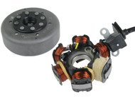 Stojan alternatora PEUGEOT Ludix, Speedfight 3 (6 cewek) + koło magnesowe