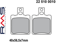 Klocki hamulcowe RMS 22 510 0010 (FA047, MCB553) - APRILIA AF1, Atlantic, Classic, Leonardo, Mojito, RS, Sport City, SR, Tuareg; BETA Quadra, Tempo; CAGIVA Cucciola, Mito, Nuvola, Raptor; DERBI Mulhac