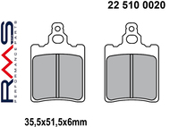 Klocki hamulcowe RMS 22 510 0020 (FA060, MCB552)  - APRILIA AF1, Pegaso, RS, RX, Tuareg; DERBI GPR