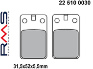 Klocki hamulcowe RMS 22 510 0030 (FA099, MCB564) - MALAGUTI F12