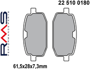 Klocki hamulcowe RMS 22 510 0180 (FA169, MCB590) - ITALIET Bazooka, Pista, Scoop, Yankee; MBK Target; PEUGEOT V-Clic; PGO Big Max, Tornado; YAMAHA Axis, BWS, Jog, Target, Zest