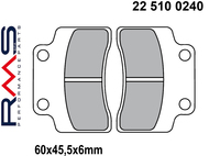 Klocki hamulcowe RMS 22 510 0240 (FA235, MCB694) - KEEWAY F-act, Focus, Matrix; CPI Aragon, Formula, Hussar, Olivier, Popcorn, RY6, Swan; BAOTIAN BT49; GENERIC Tracker, Epico, Ideo, Race, Toxic