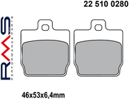 Klocki hamulcowe RMS 22 510 0280 (FA268, MCB701) - MBK Nitro; YAMAHA Aerox, Slider