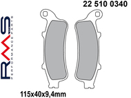 Klocki hamulcowe RMS 22 510 0340 (FA281, MCB693) - HONDA Foresight, Pantheon; PEUGEOT SV