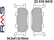 Klocki hamulcowe RMS 22 510 0410 (FA199, MCB666) - ITALIET Jupiter; MBK Skyliner; YAMAHA Majesty, T-Max, TDR, TZR